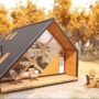 Modern A-Frame Cabin Design Idea