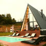 Dazzling Modern A-Frame Cabin Design Idea